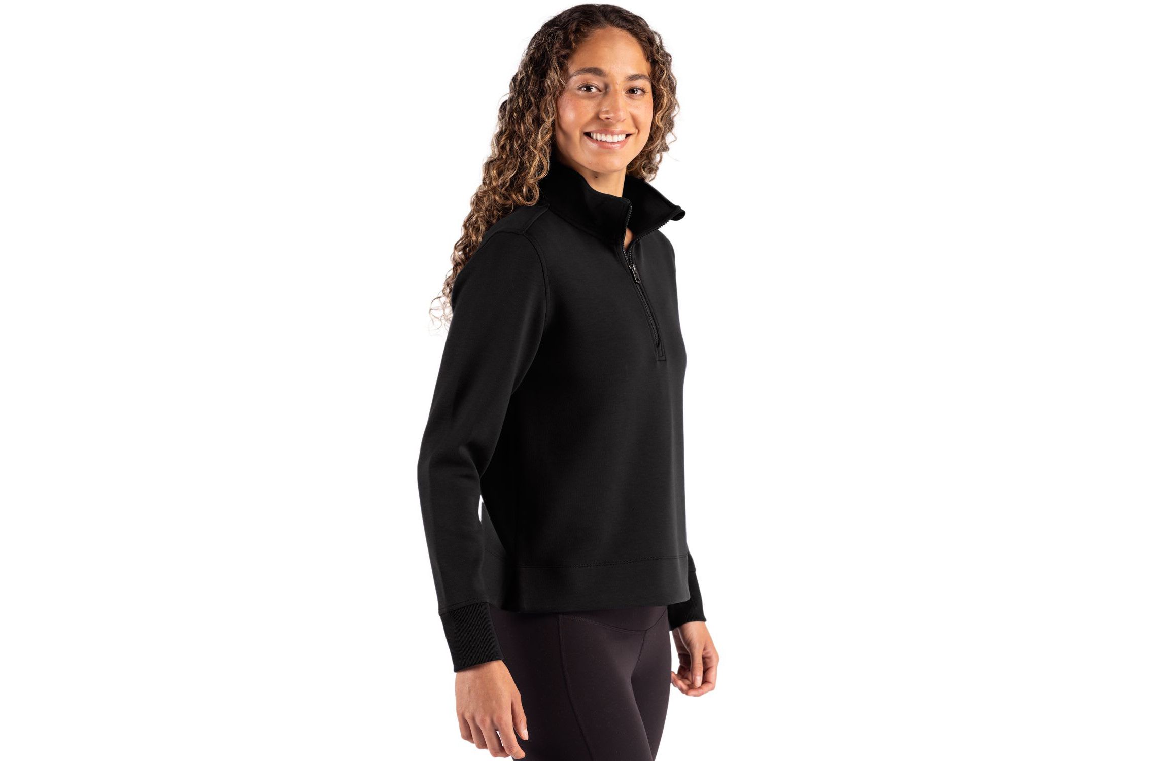Cutter & Buck Roam Epic Versatility Recycled Womens Quarter Zip Pullover