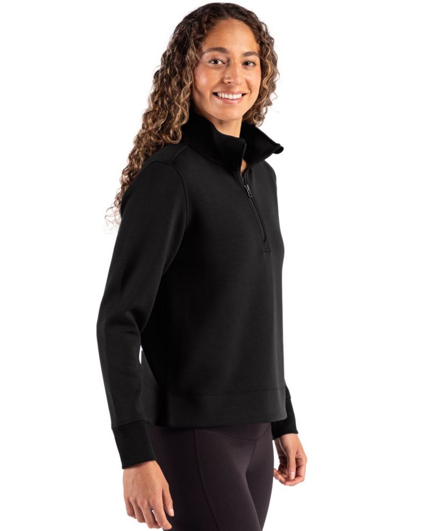 Cutter & Buck Roam Epic Versatility Recycled Womens Quarter Zip Pullover