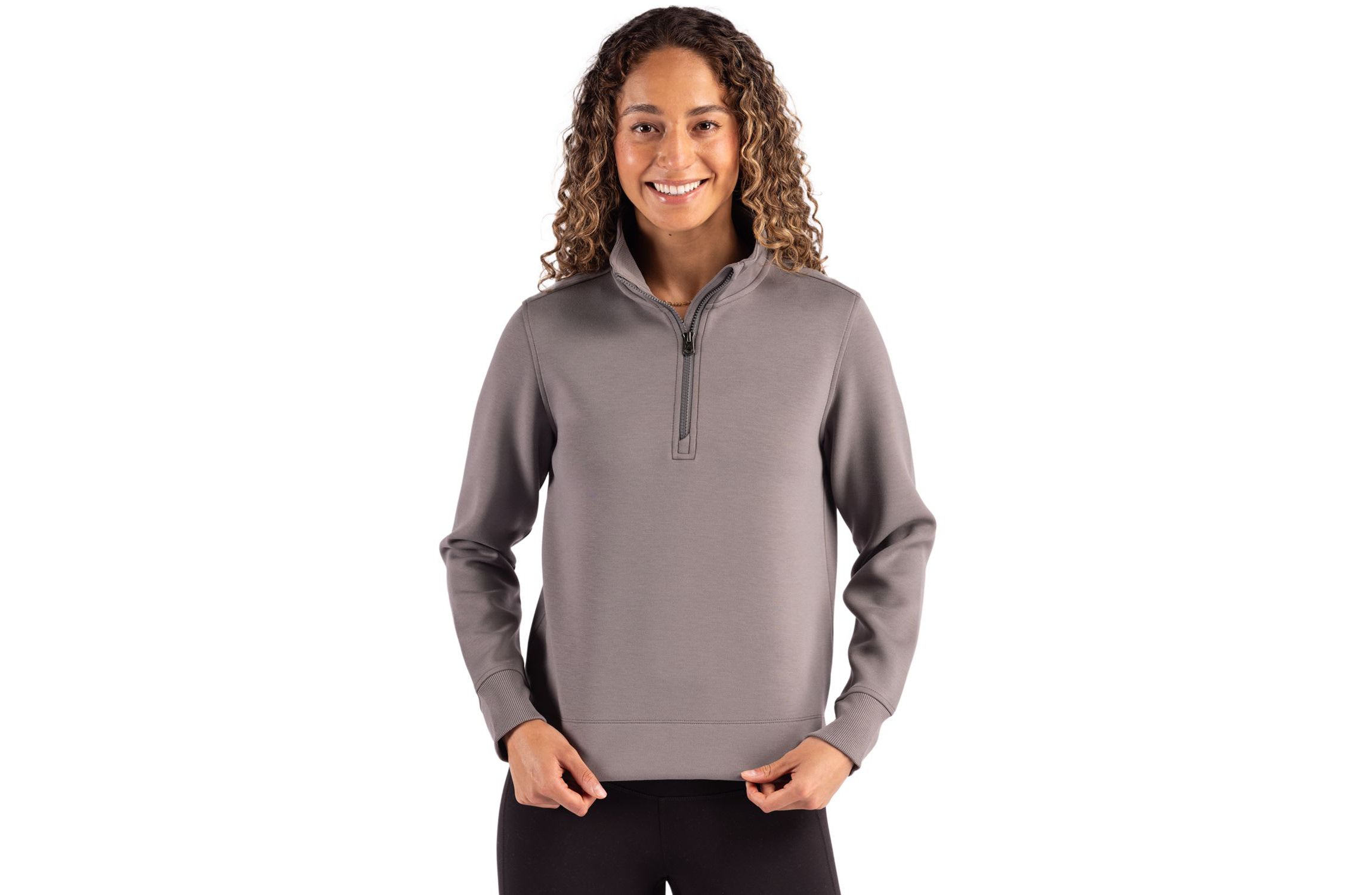 Cutter & Buck Roam Epic Versatility Recycled Womens Quarter Zip Pullover