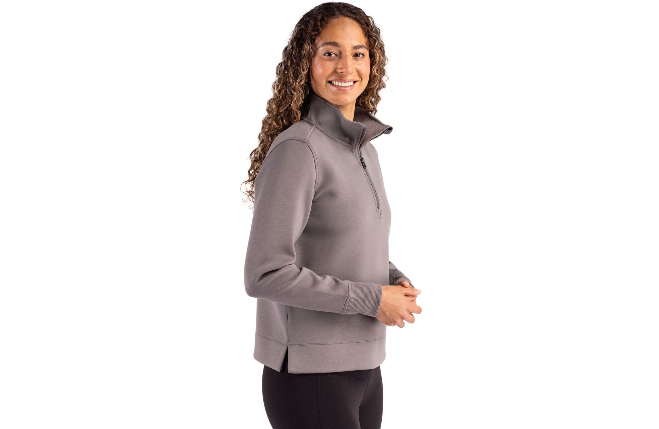Cutter & Buck Roam Epic Versatility Recycled Womens Quarter Zip Pullover