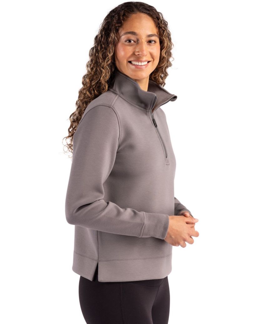 Cutter & Buck Roam Epic Versatility Recycled Womens Quarter Zip Pullover