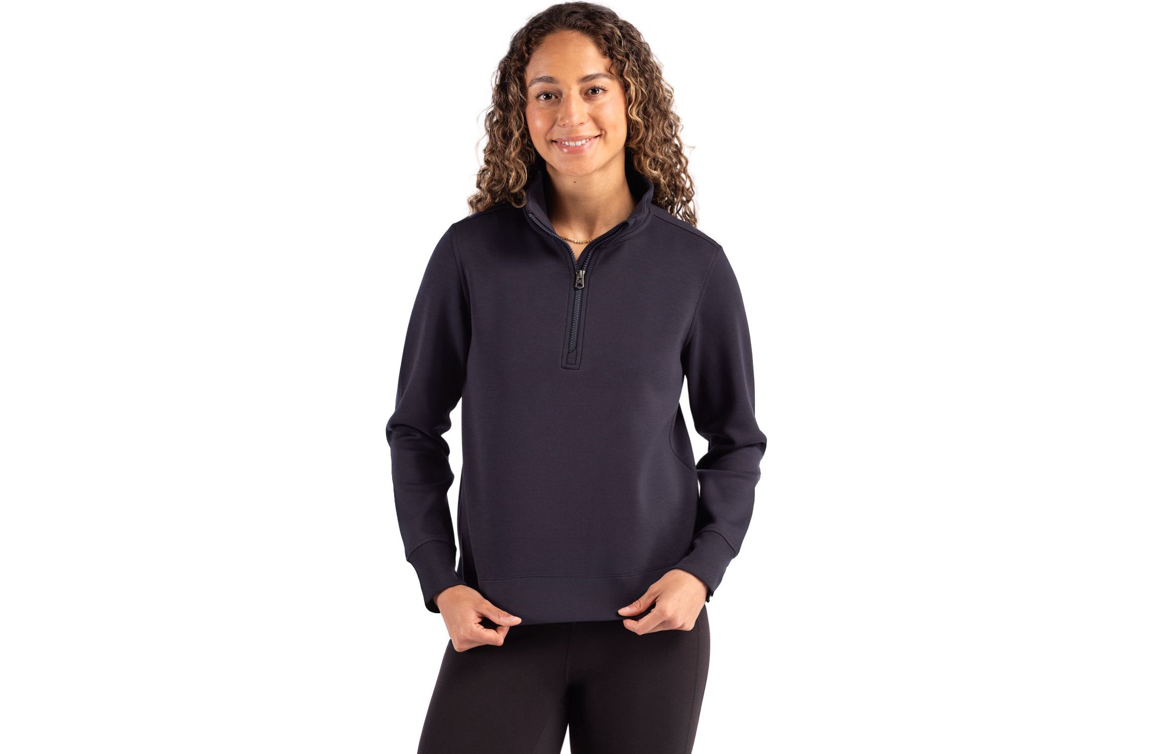 Cutter & Buck Roam Epic Versatility Recycled Womens Quarter Zip Pullover