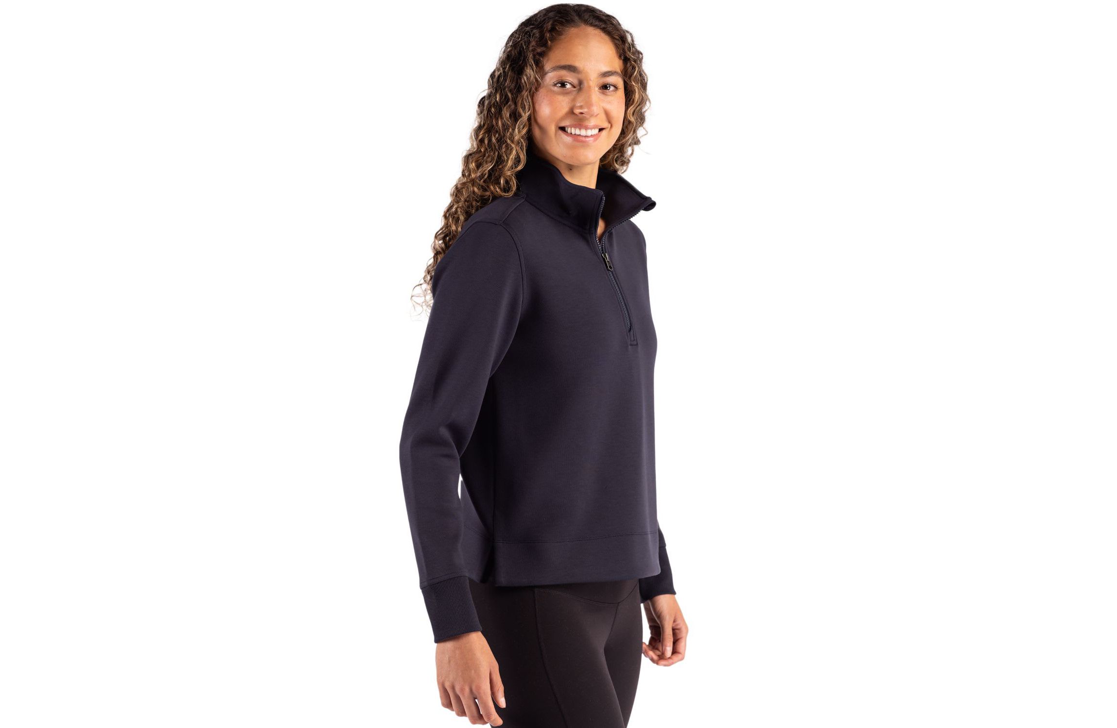 Cutter & Buck Roam Epic Versatility Recycled Womens Quarter Zip Pullover