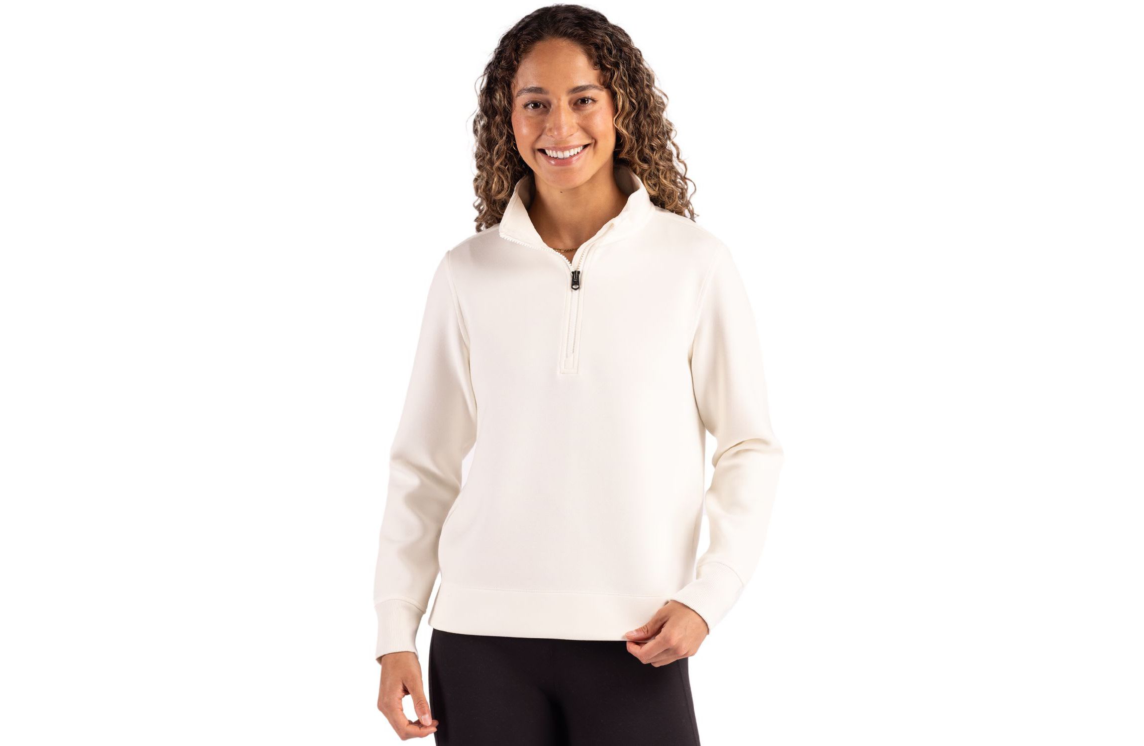 Cutter & Buck Roam Epic Versatility Recycled Womens Quarter Zip Pullover