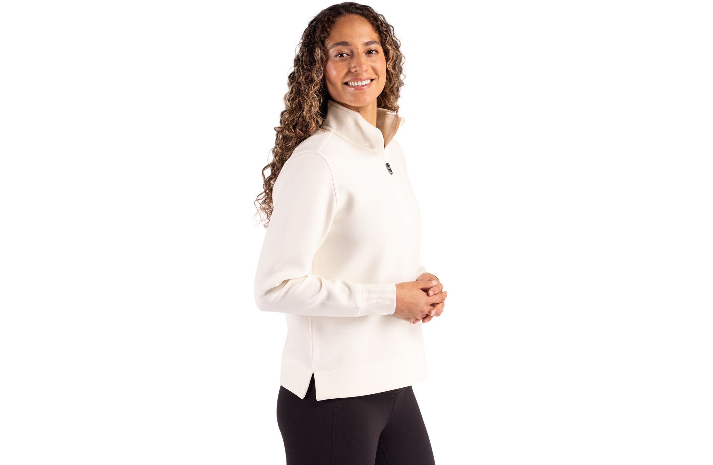Cutter & Buck Roam Epic Versatility Recycled Womens Quarter Zip Pullover