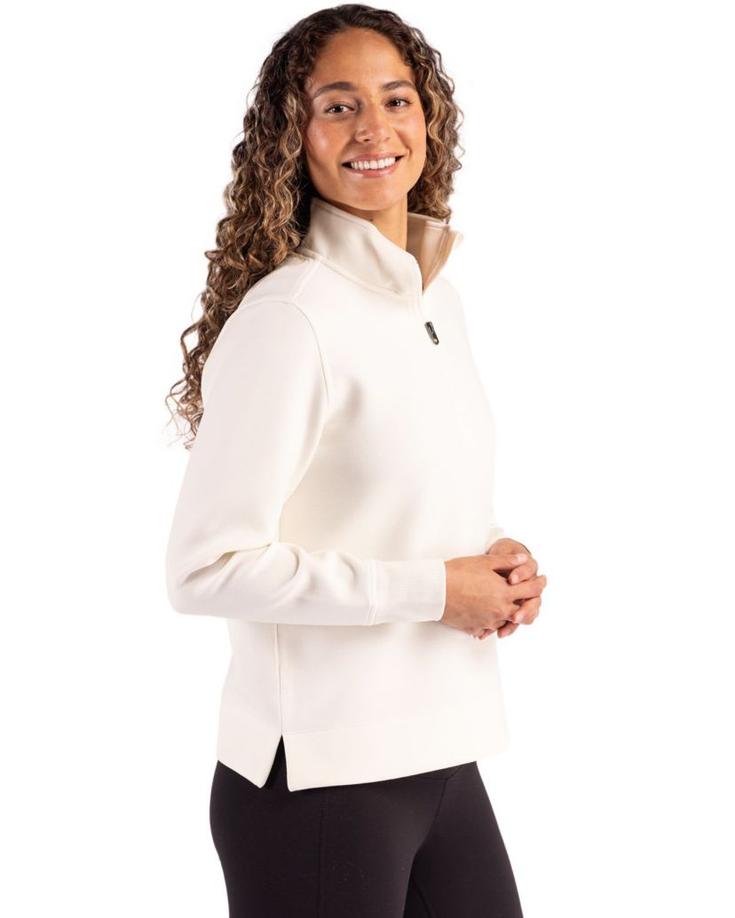 Cutter & Buck Roam Epic Versatility Recycled Womens Quarter Zip Pullover