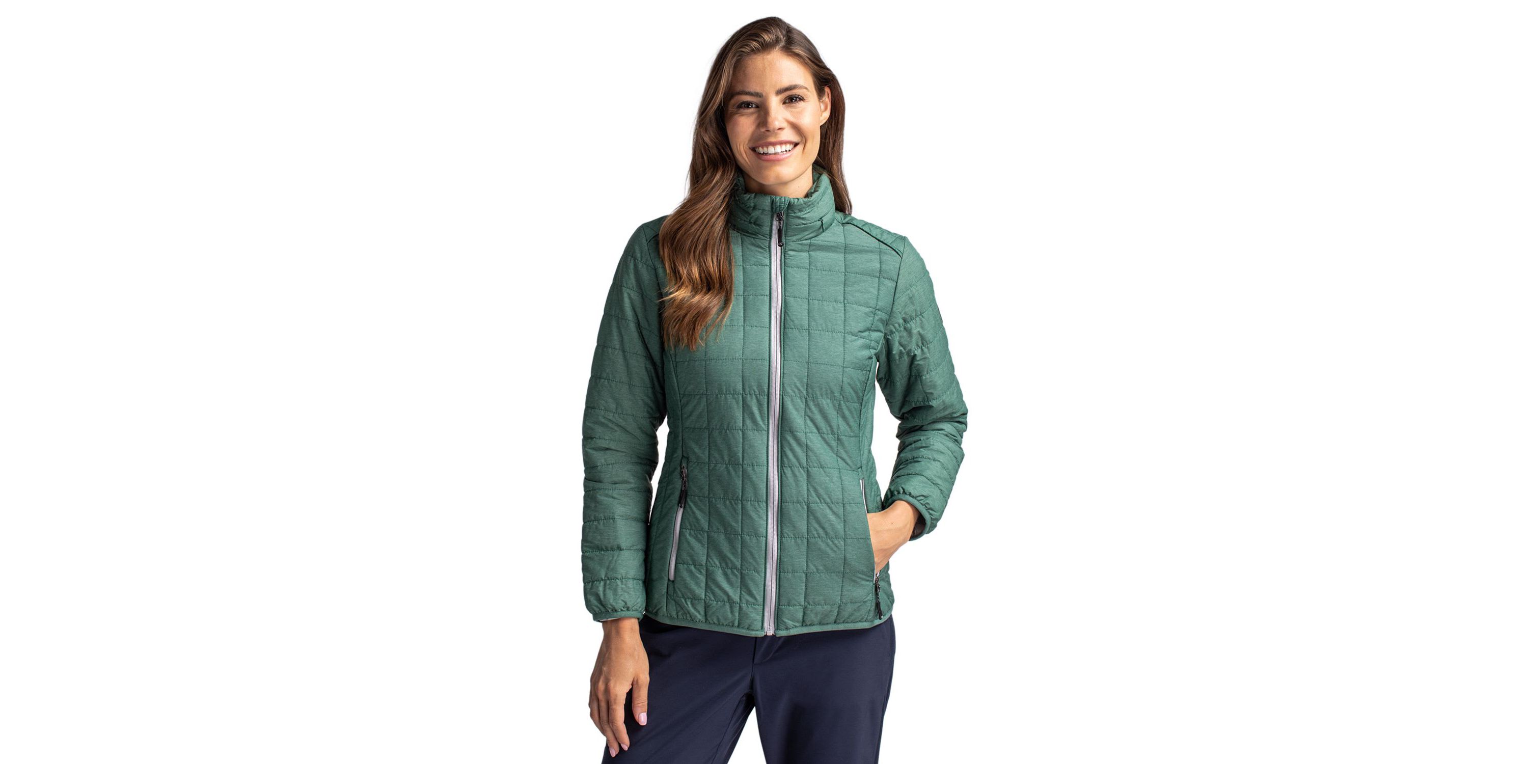 Cutter & Buck Rainier PrimaLoft®  Womens Eco Insulated Full Zip Puffer Jacket