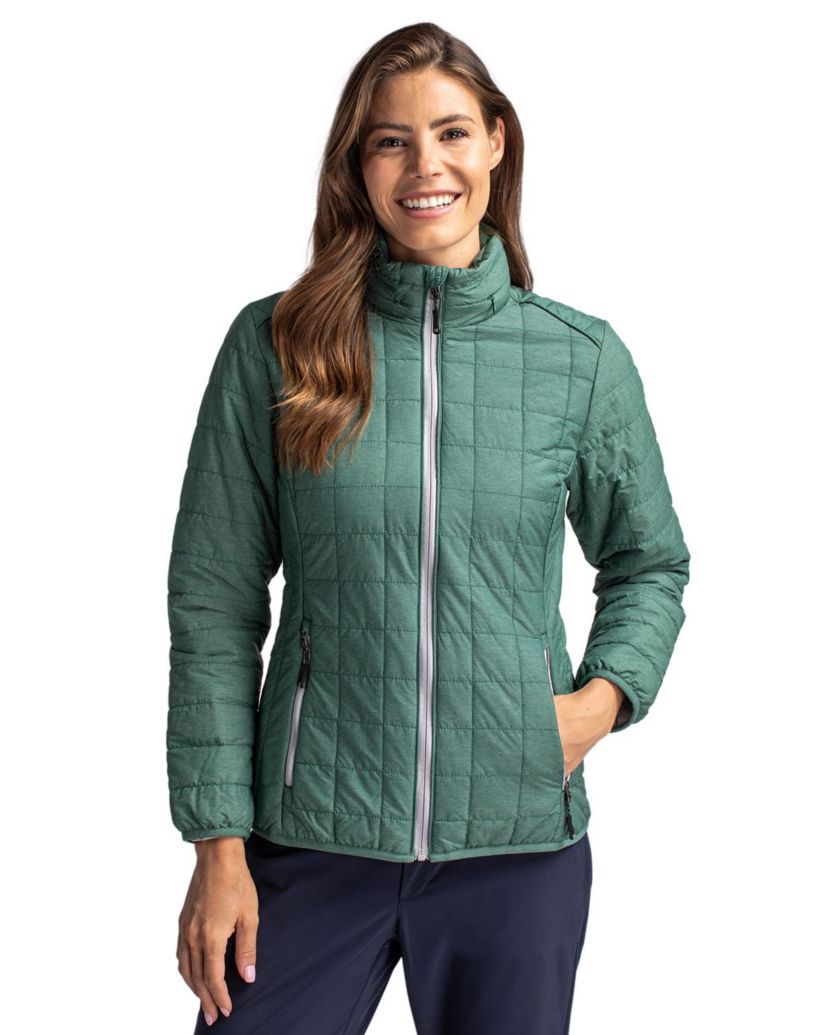 Cutter & Buck Rainier PrimaLoft®  Womens Eco Insulated Full Zip Puffer Jacket