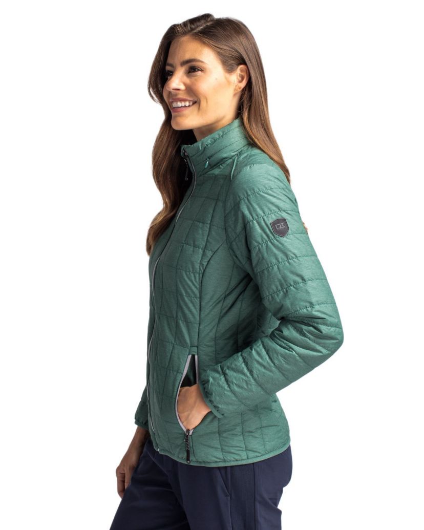 Cutter & Buck Rainier PrimaLoft®  Womens Eco Insulated Full Zip Puffer Jacket
