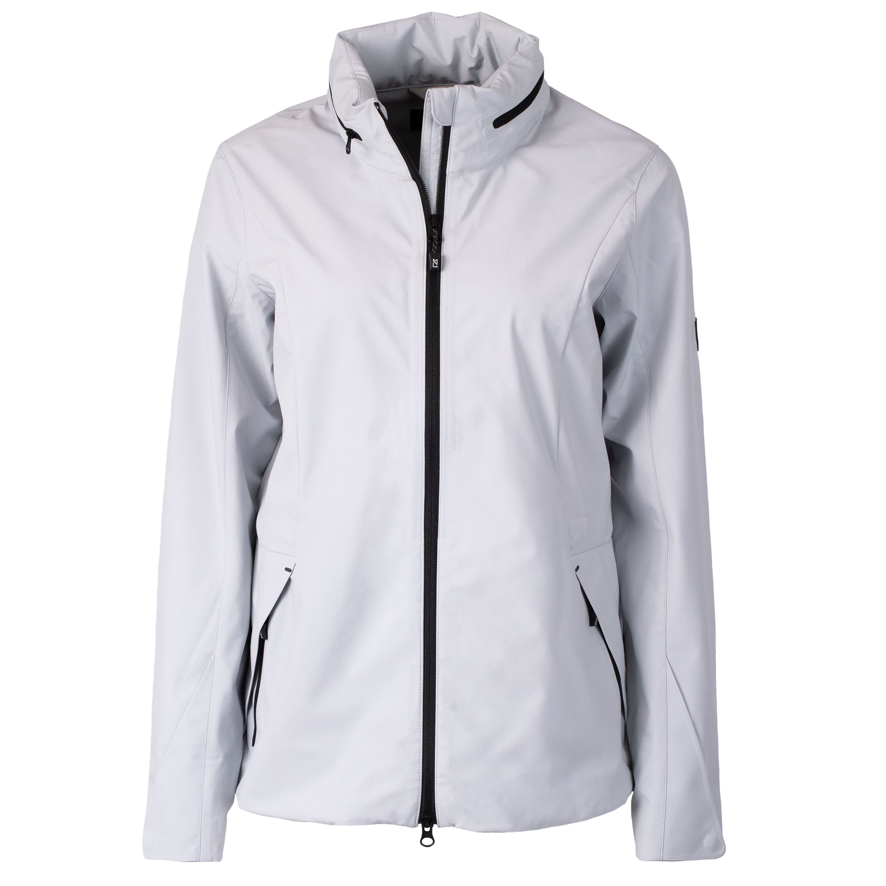 Cutter & Buck Vapor Water Repellent Stretch Womens Full Zip Rain Jacket