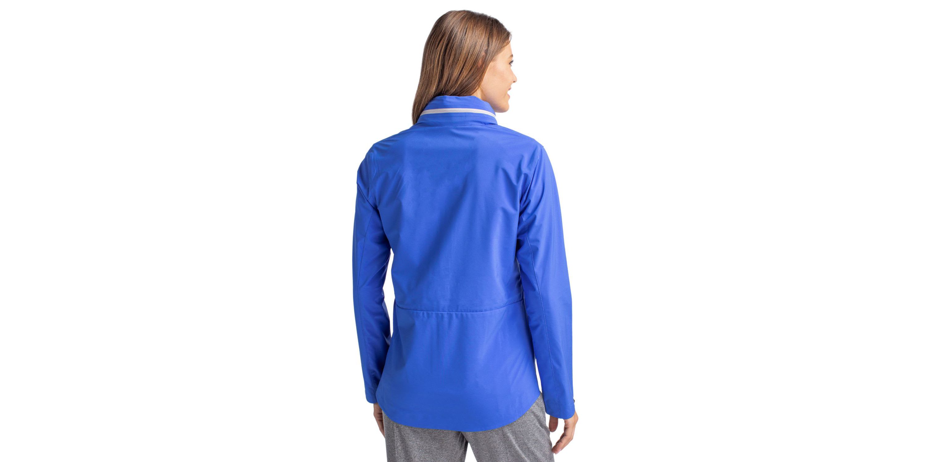 Cutter & Buck Vapor Water Repellent Stretch Womens Full Zip Rain Jacket