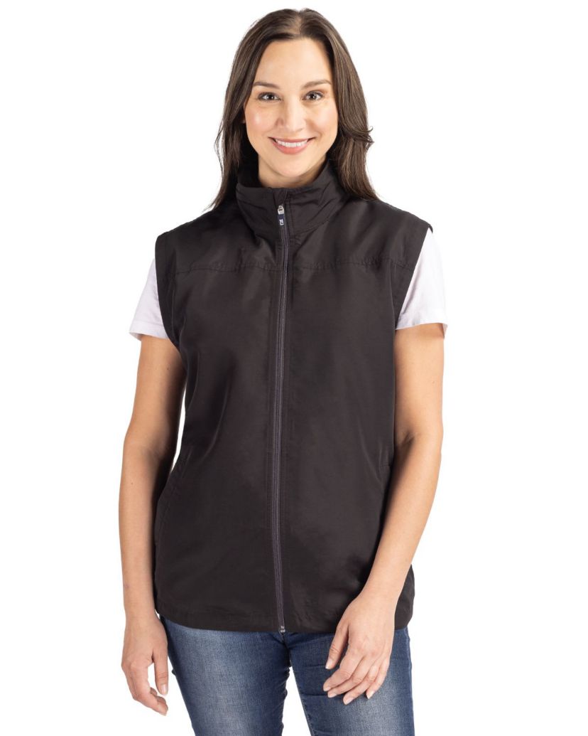 Cutter & Buck Charter Eco Full-Zip Womens Vest
