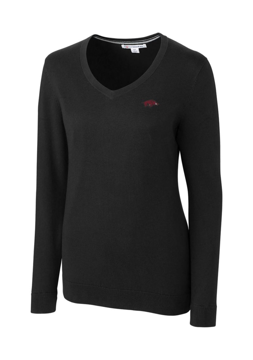  NCAA Arkansas Razorbacks Lakemont V-Neck Sweater 