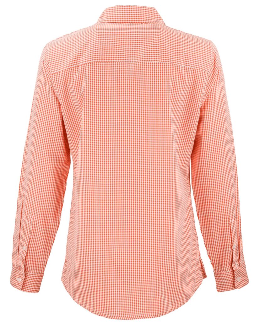 Cutter & Buck Skyline Epic Confidence Recycled Gingham Womens Long Sleeve Dress Shirt