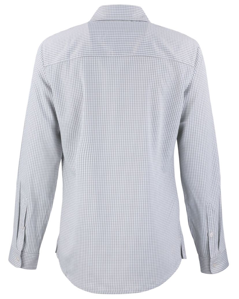 Cutter & Buck Skyline Epic Confidence Recycled Gingham Womens Long Sleeve Dress Shirt