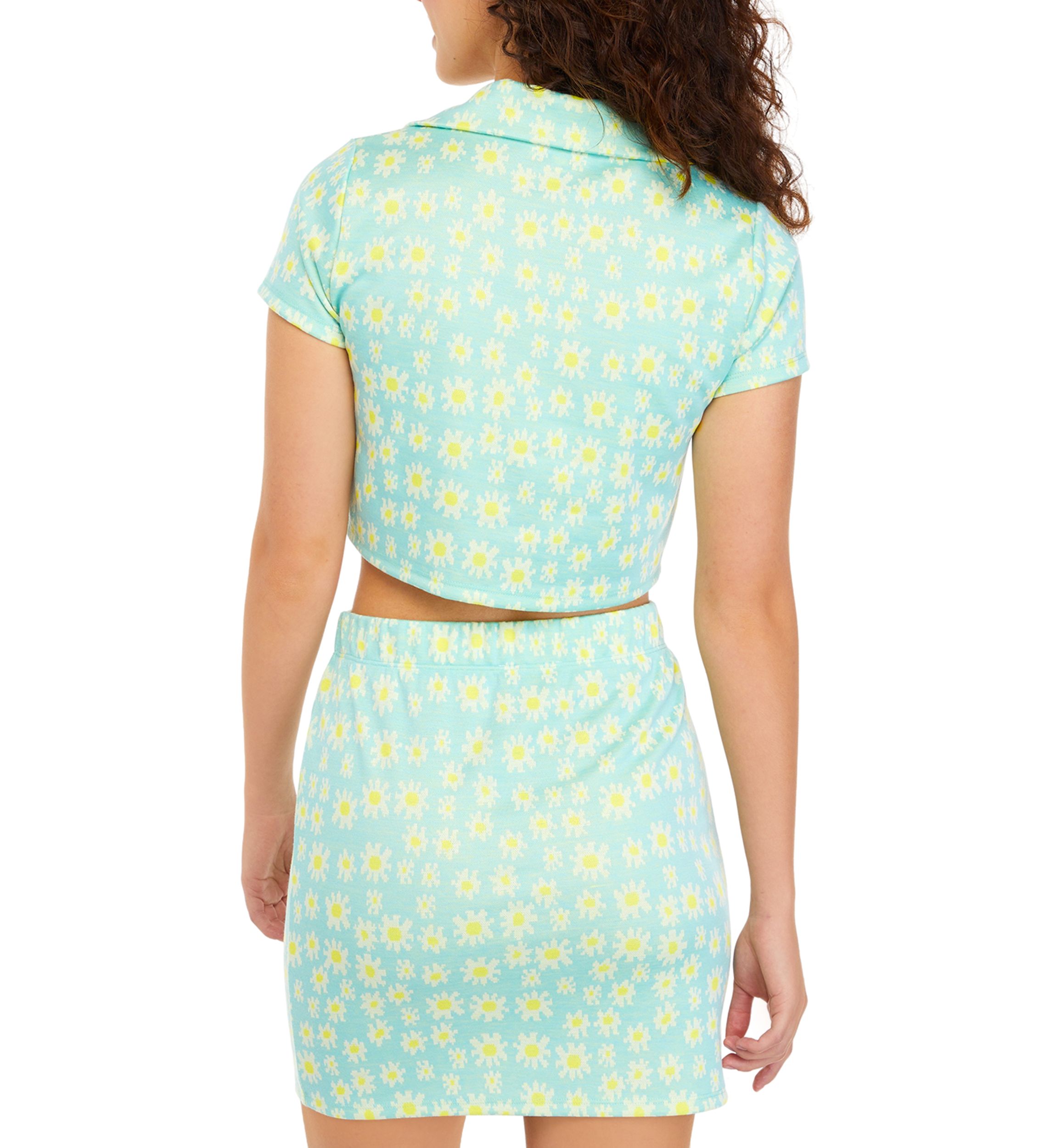 Juniors Collared Ponte Top