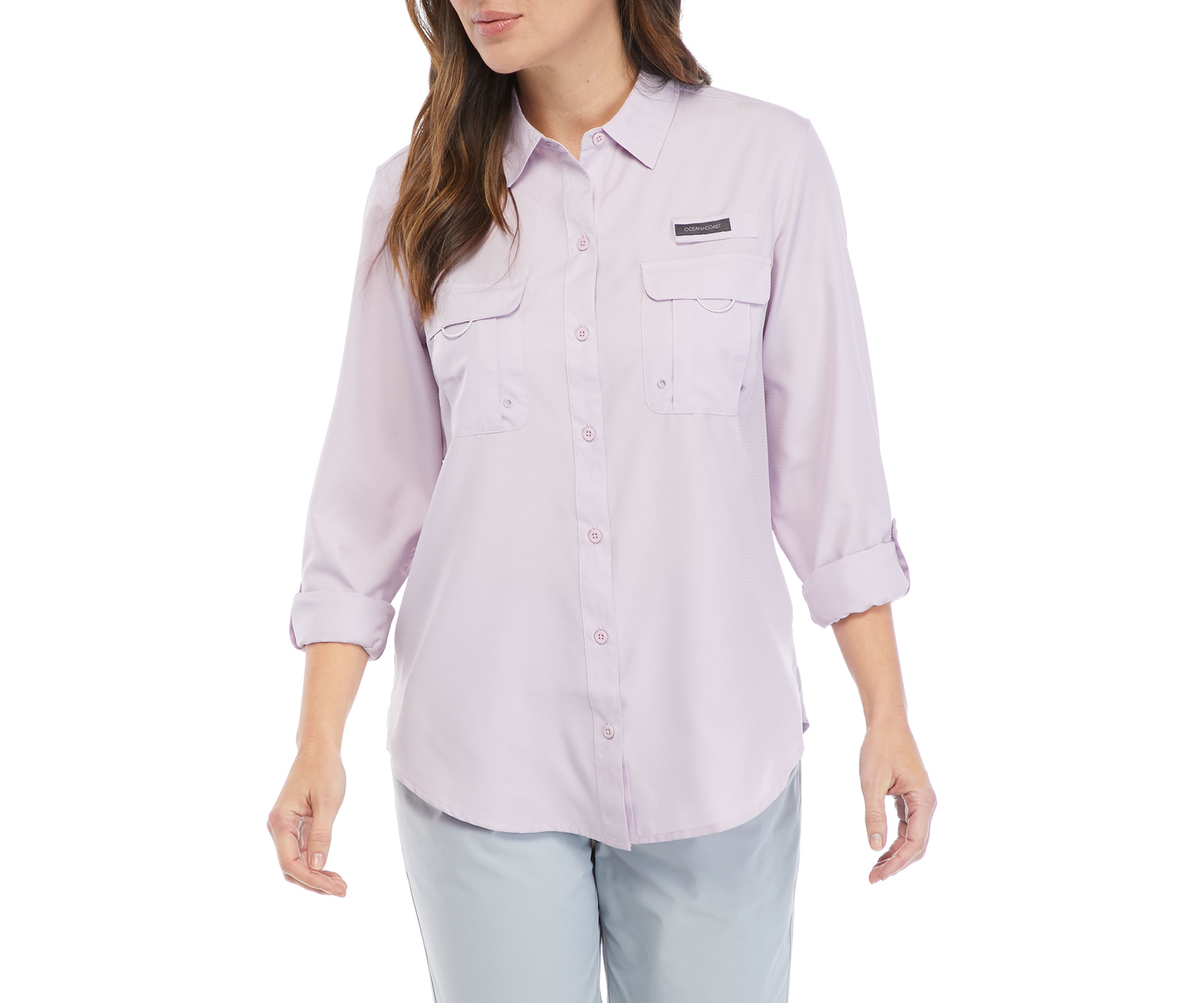 Womens Convertible Long Sleeve Fishing Shirt