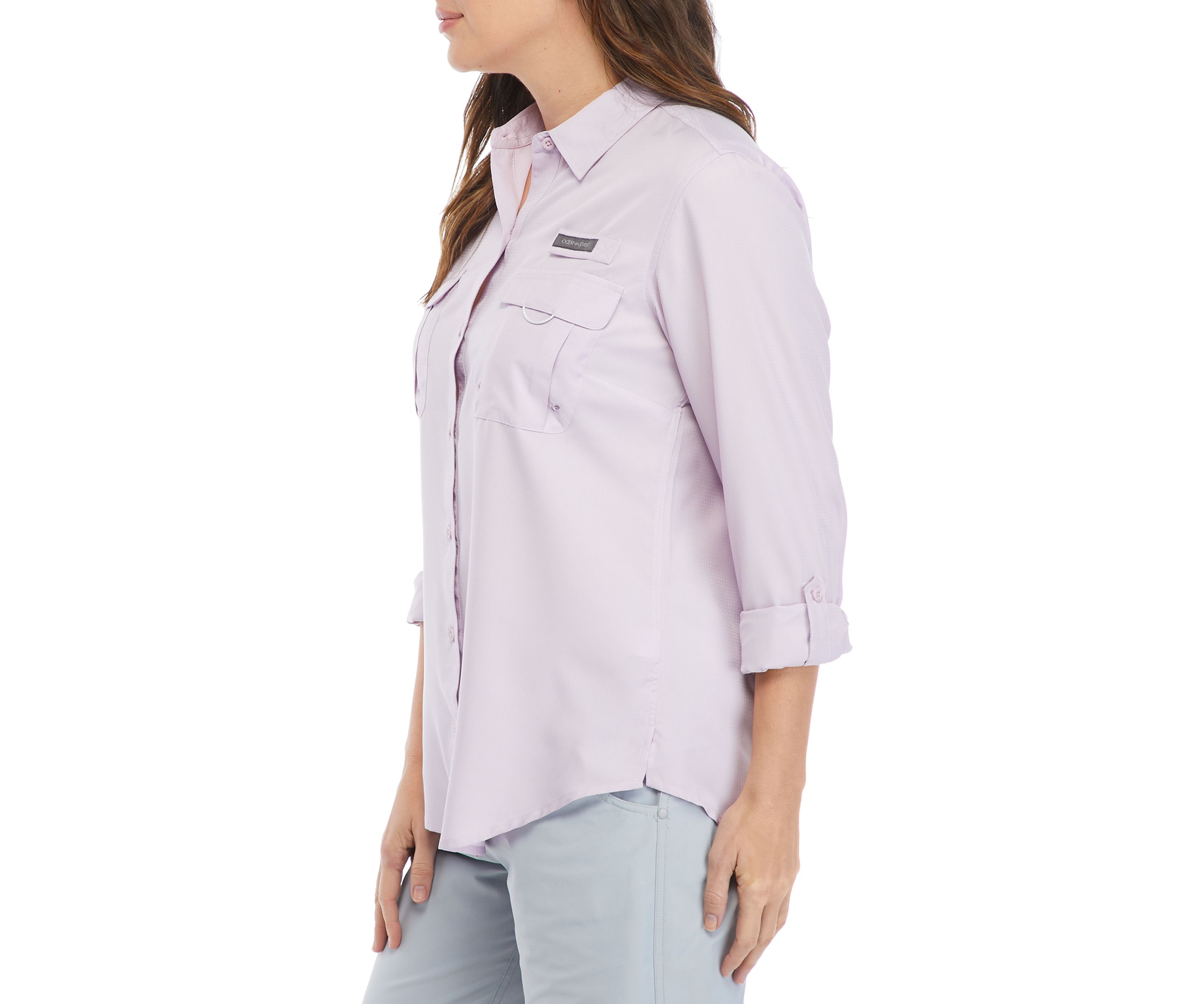 Womens Convertible Long Sleeve Fishing Shirt