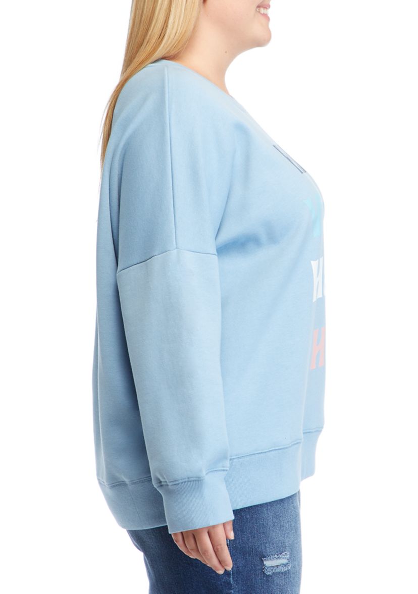 Soft Shop Plus Size Virtual Happy Hour Sweatshirt
