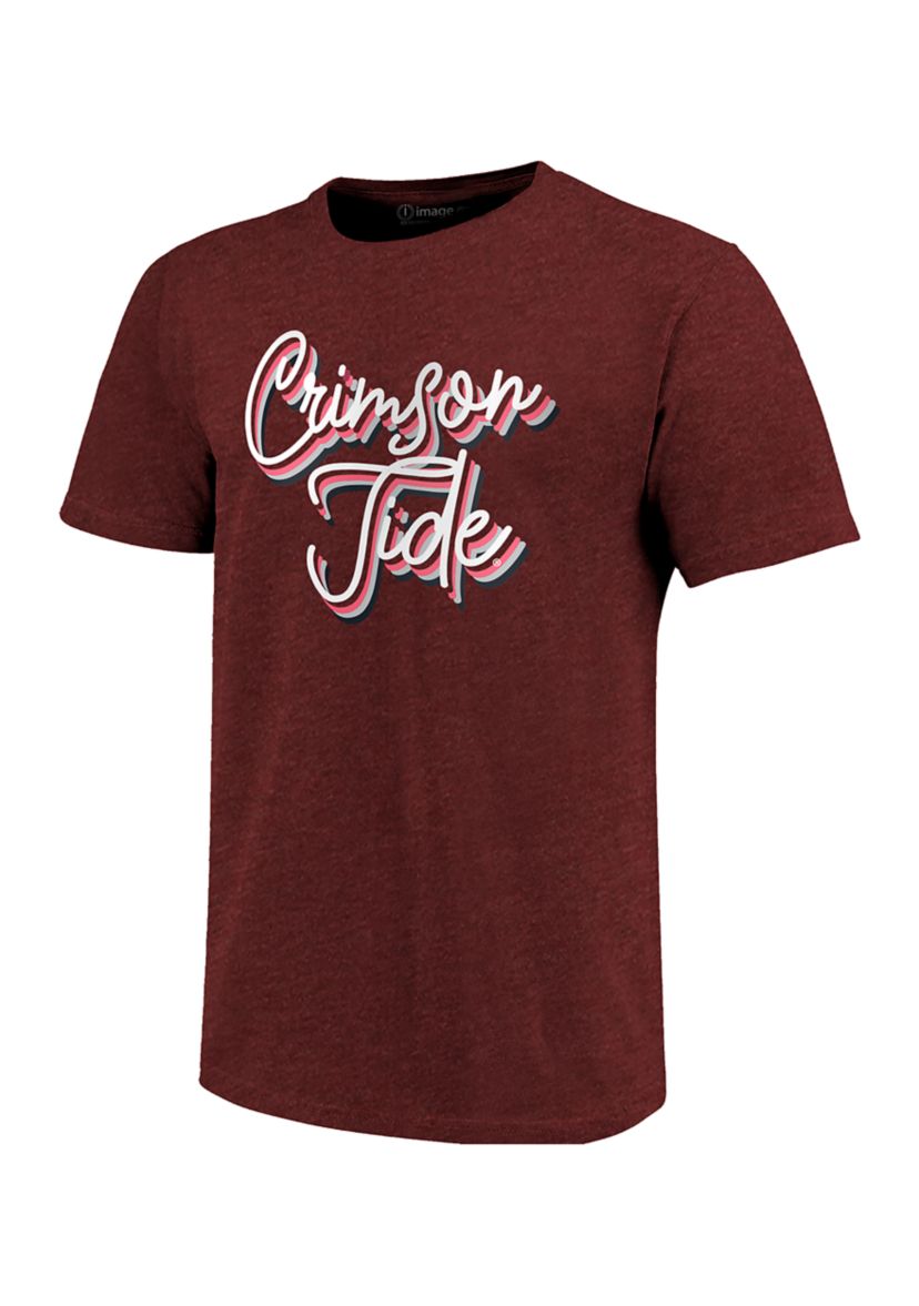 NCAA Alabama Crimson Tide Rainbow Girl Script T-Shirt