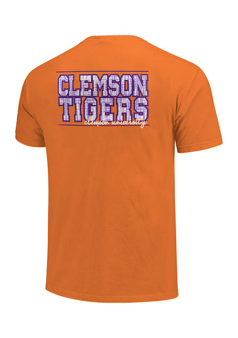 Image One NCAA Clemson Tigers Block Letter Pattern