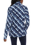 Long Sleeve Printed Lightweight Fleece Pullover