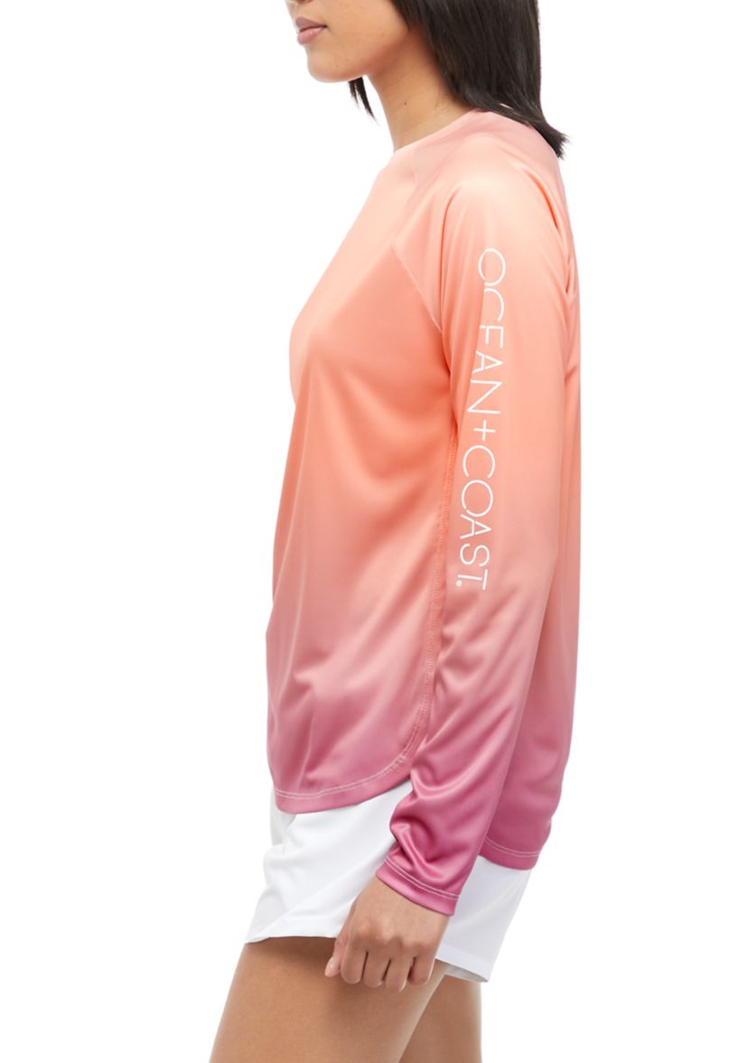 Womens Long Sleeve UPF Knit Rash Guard