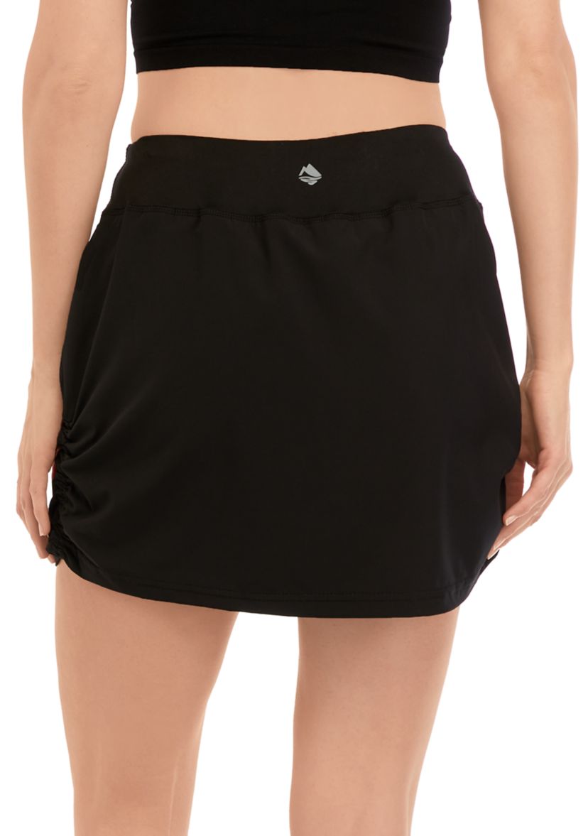 Mid Rise Stretch Woven Skort