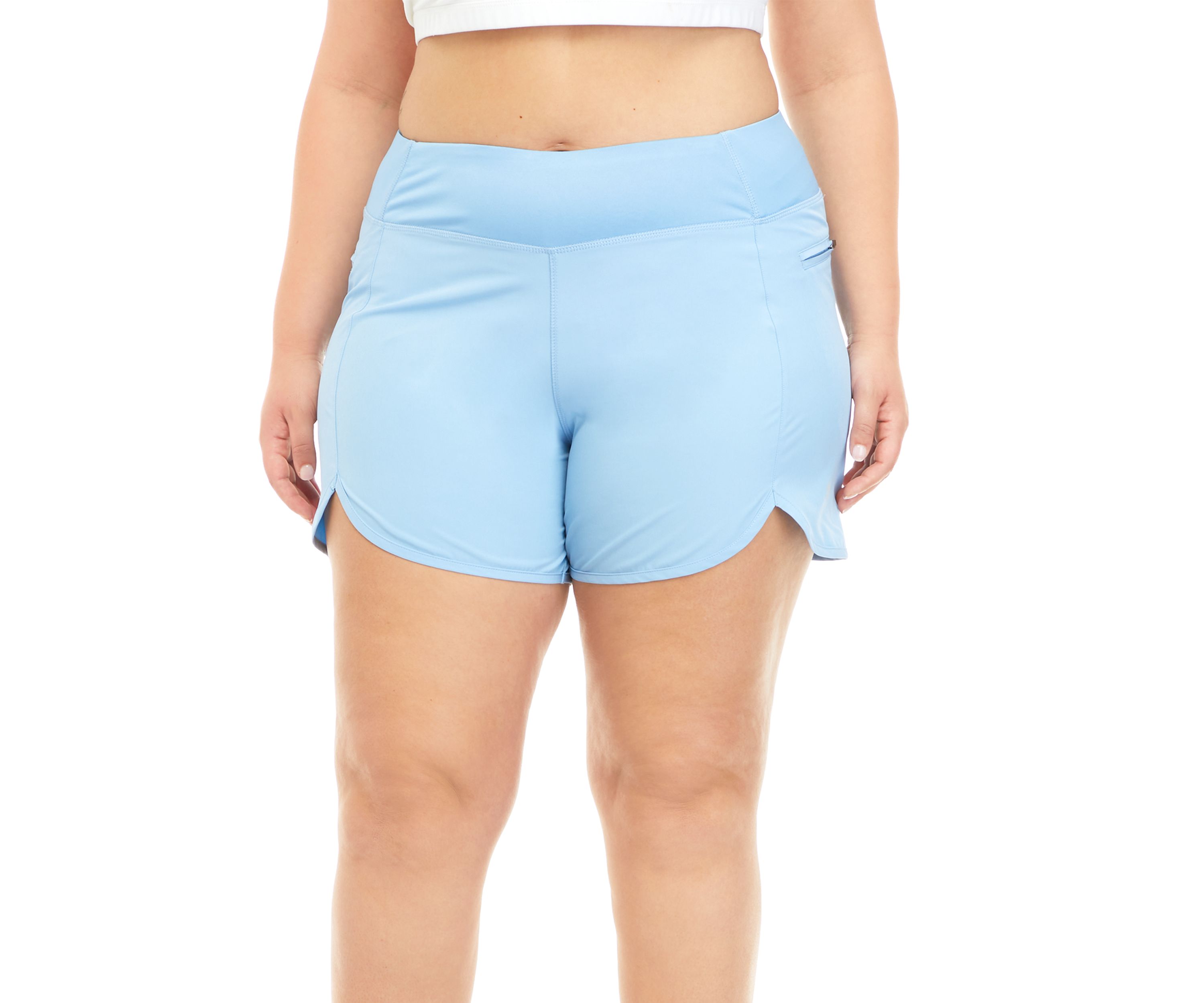 Plus Size Woven Pull On Shorts 
