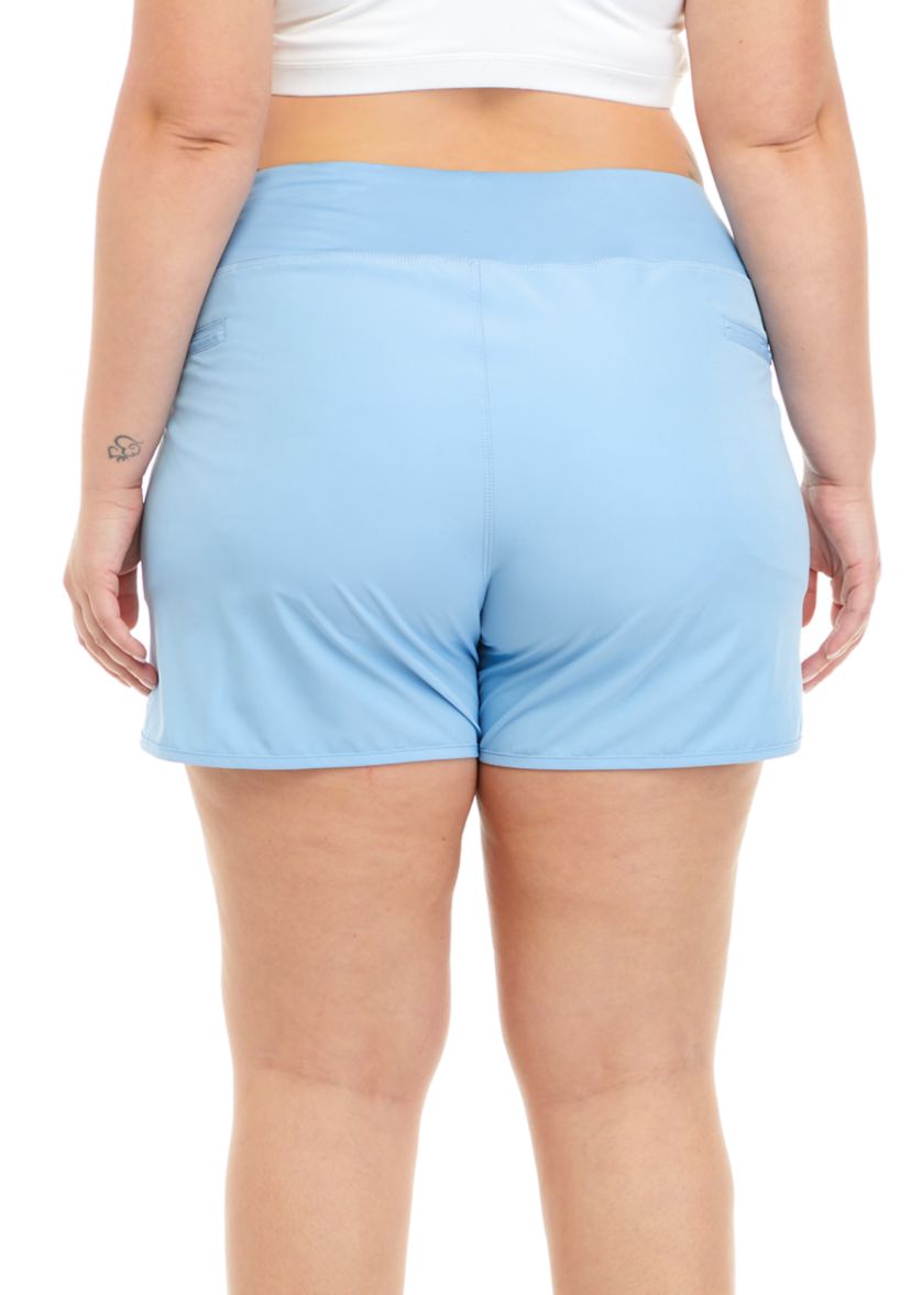 Plus Size Woven Pull On Shorts 