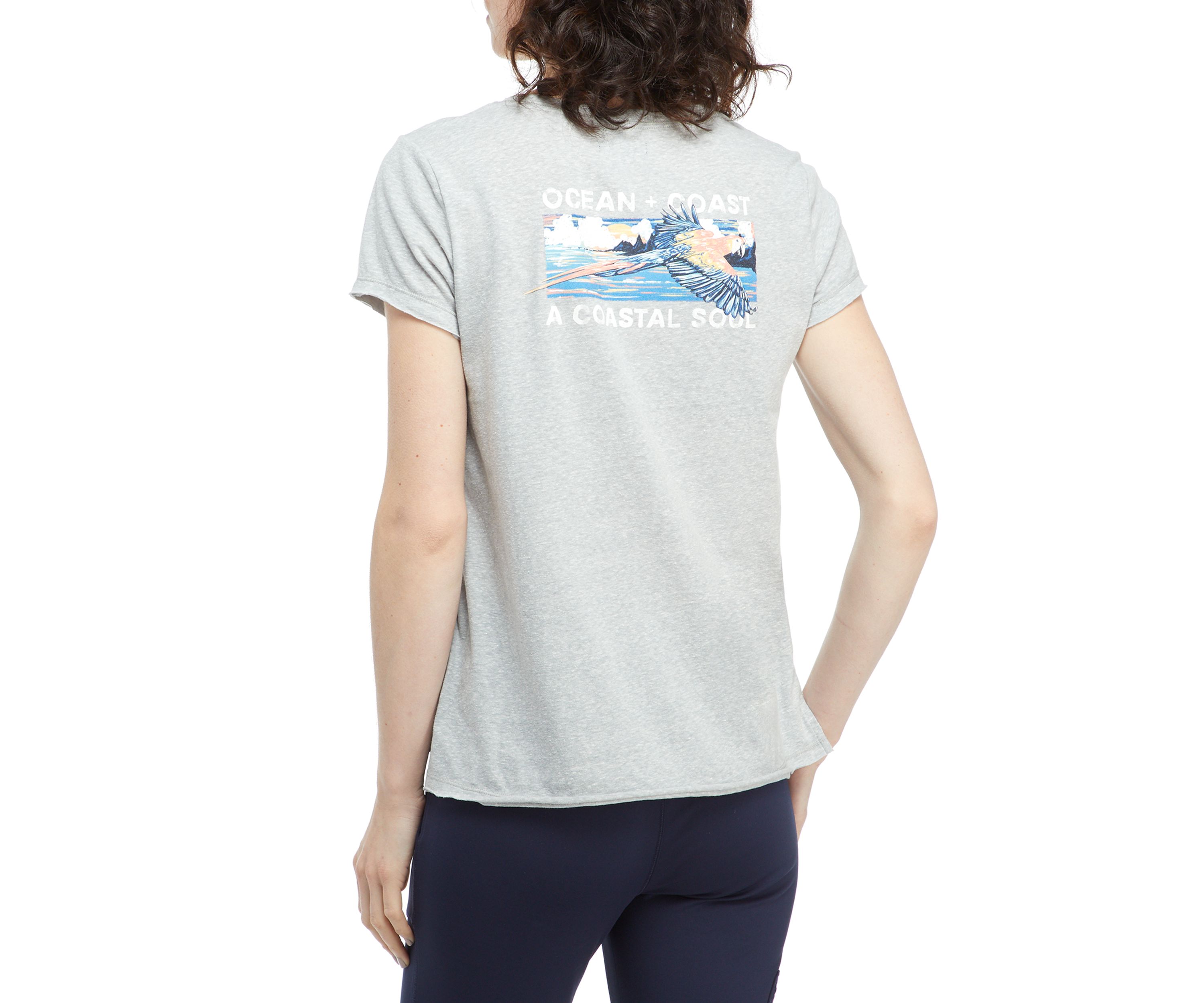 Womens Short Sleeve Cotton Graphic T-Shirt