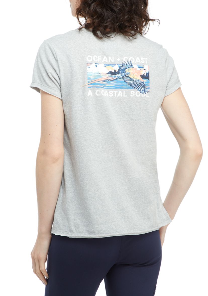 Womens Short Sleeve Cotton Graphic T-Shirt