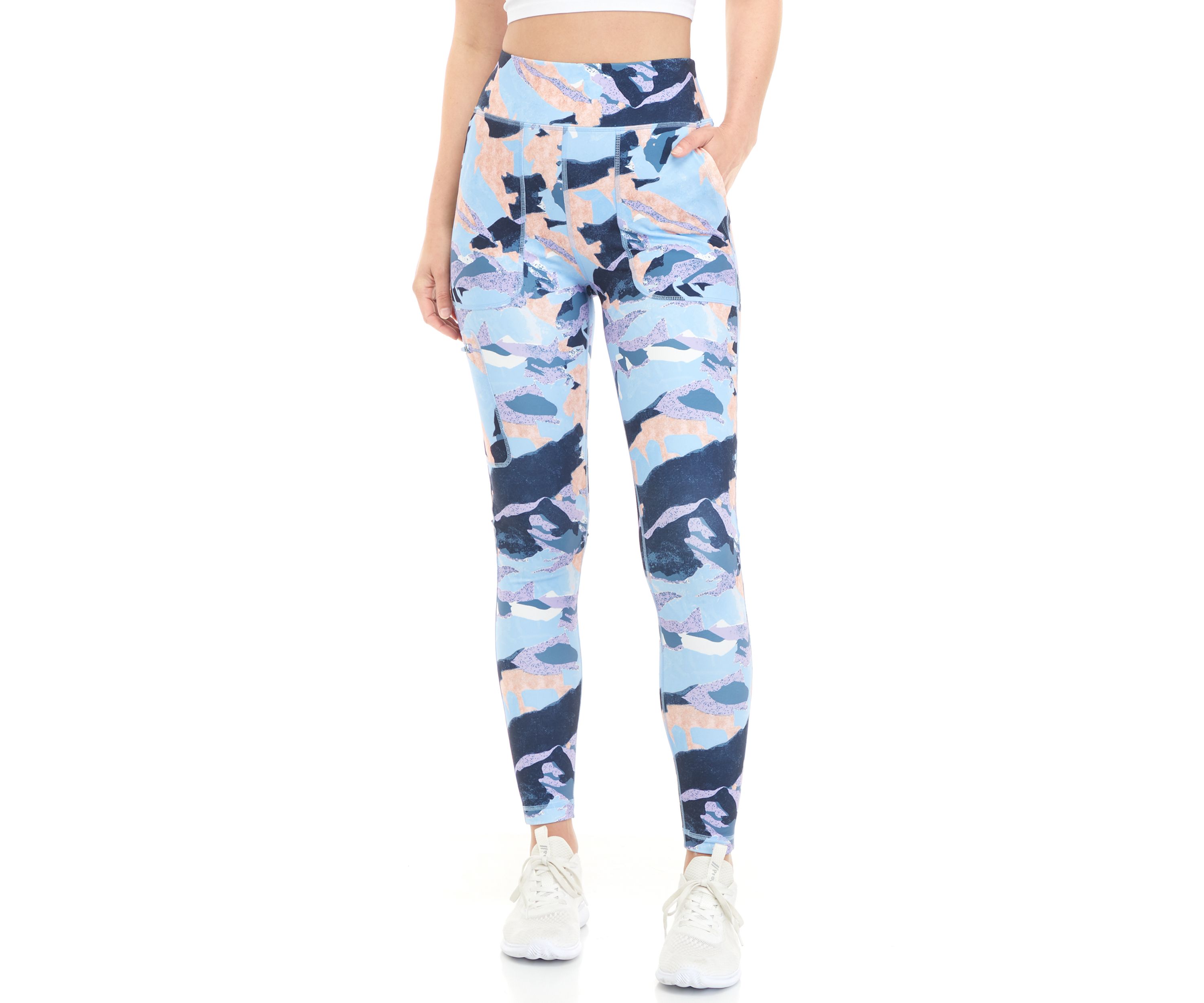 Womens Printed Cargo Leggings