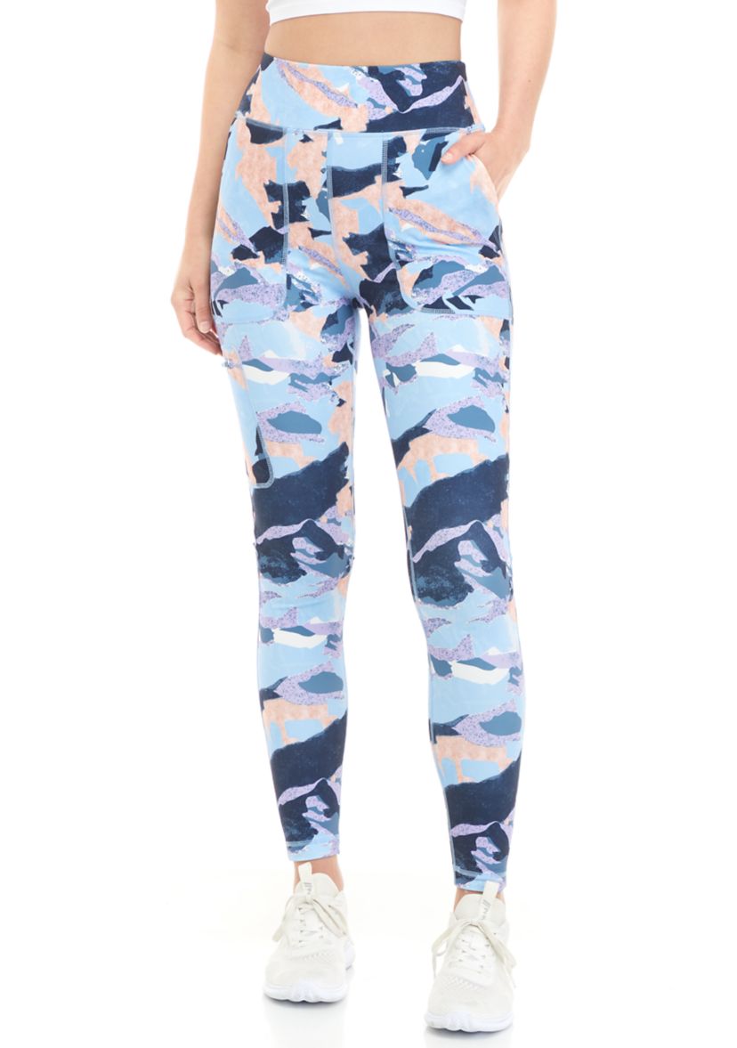 Womens Printed Cargo Leggings