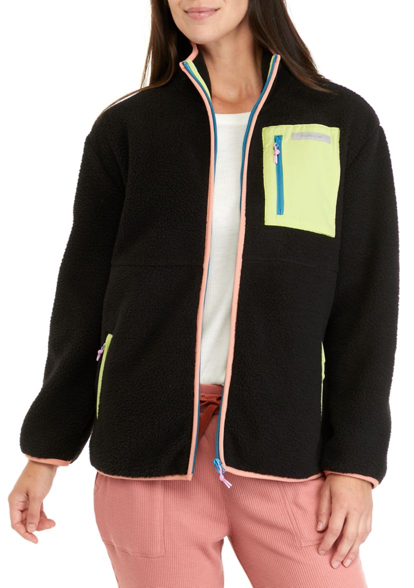 Womens Sherpa Full Zip Jacket