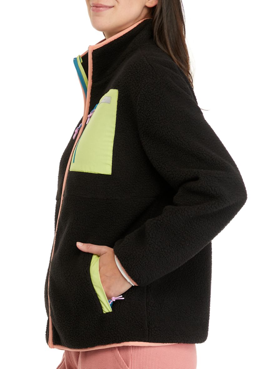 Womens Sherpa Full Zip Jacket