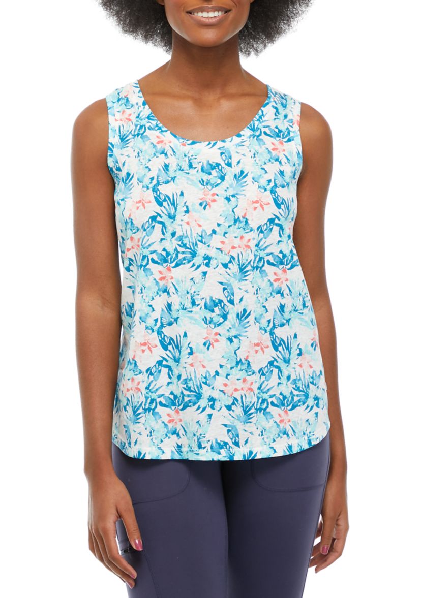 Womens Tribal Print Racerback Tank Top