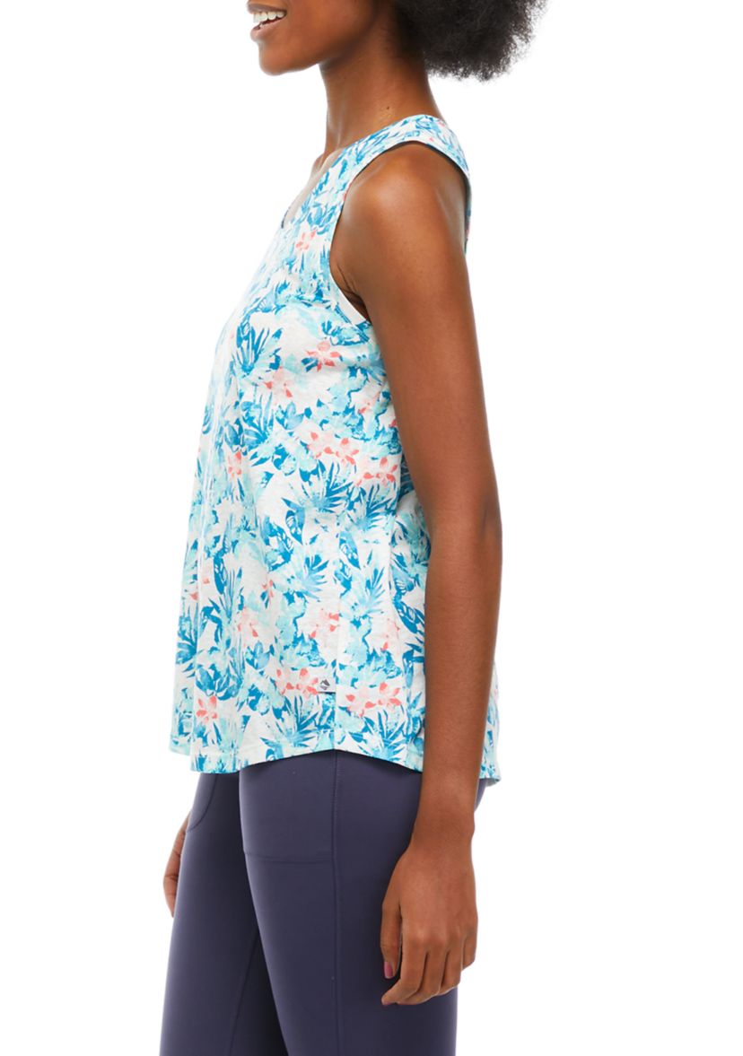 Womens Tribal Print Racerback Tank Top