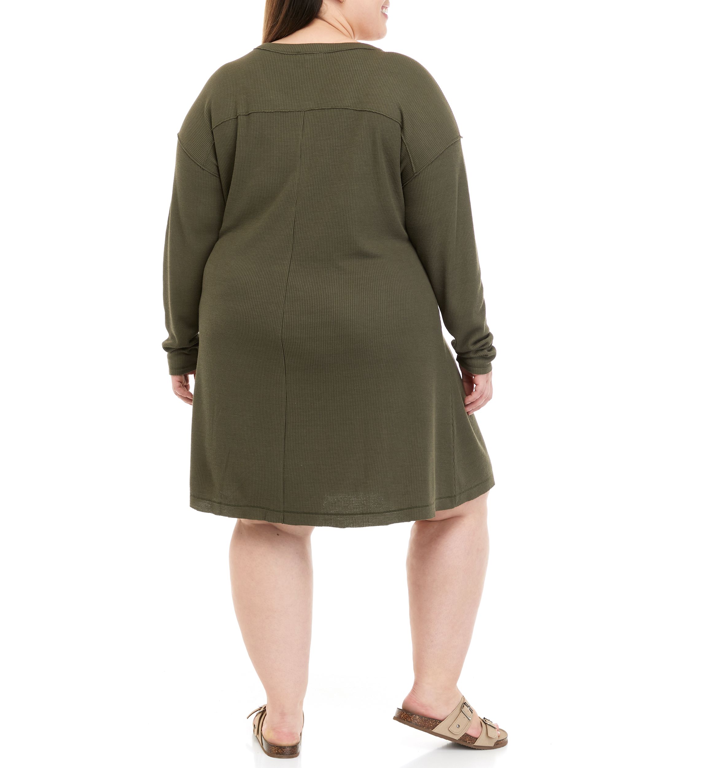Plus Size Waffle Knit Dress