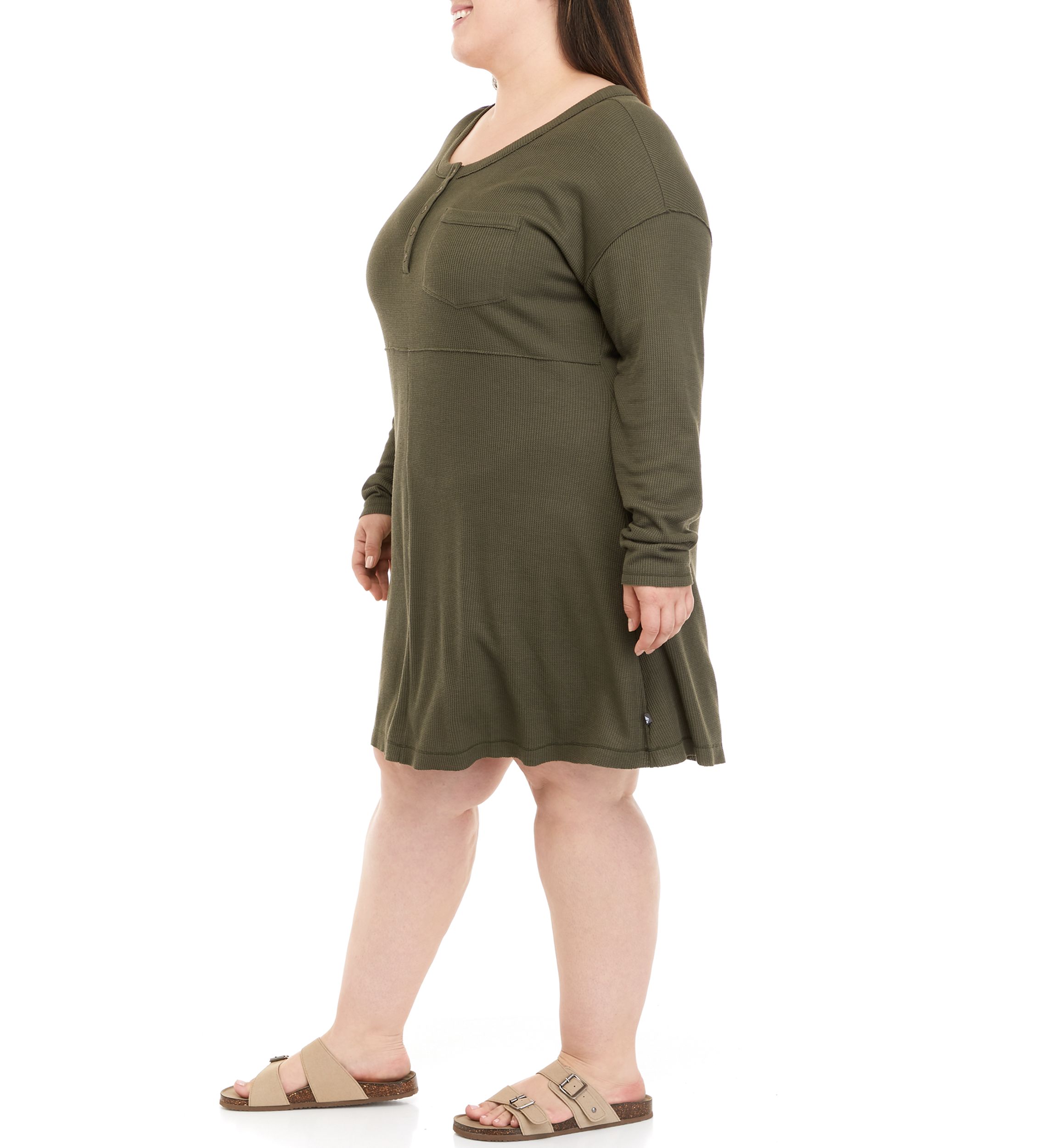 Plus Size Waffle Knit Dress