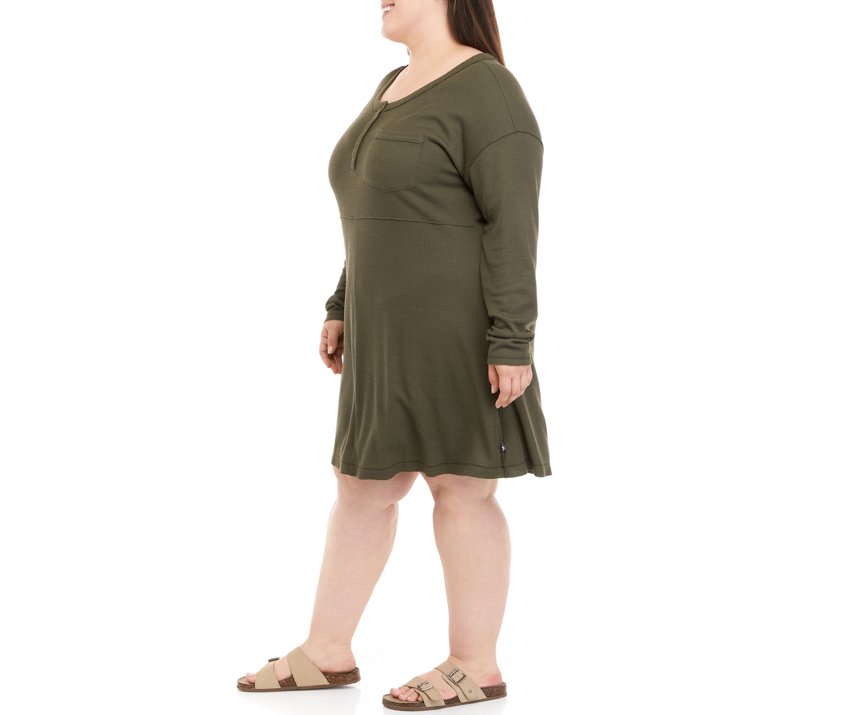 Plus Size Waffle Knit Dress