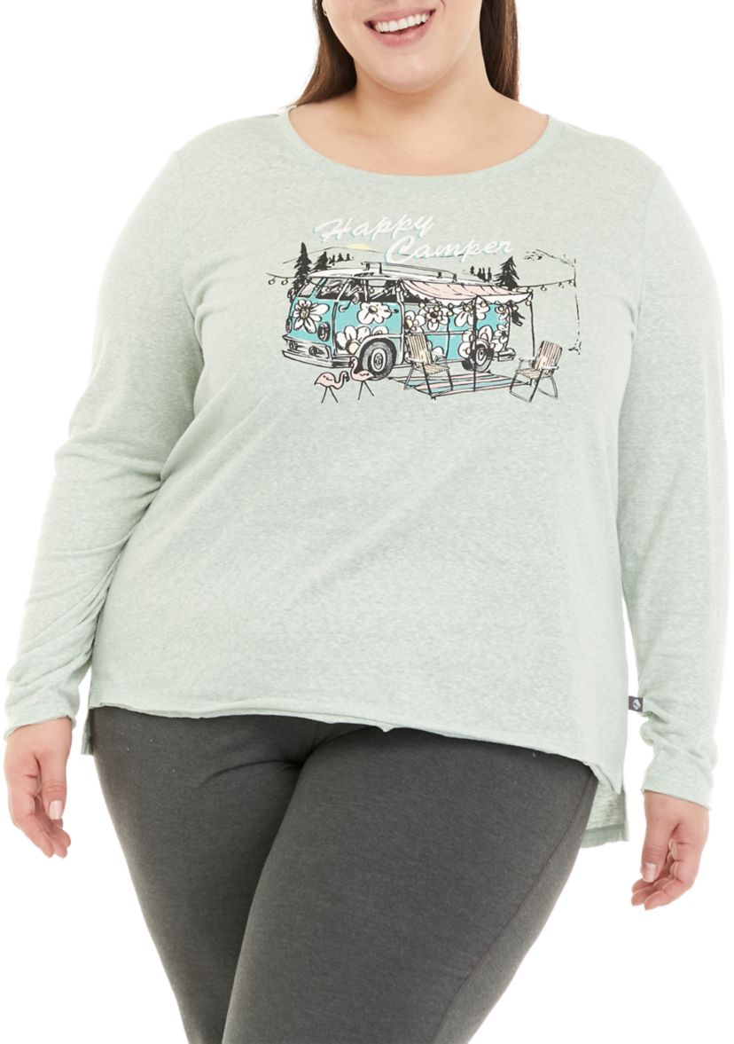 Plus Size Long Sleeve Graphic T-Shirt