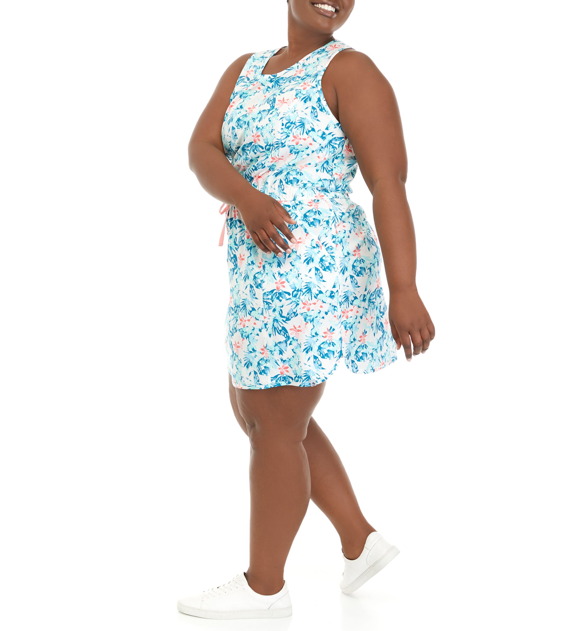Stretch Woven Tank Dress 
