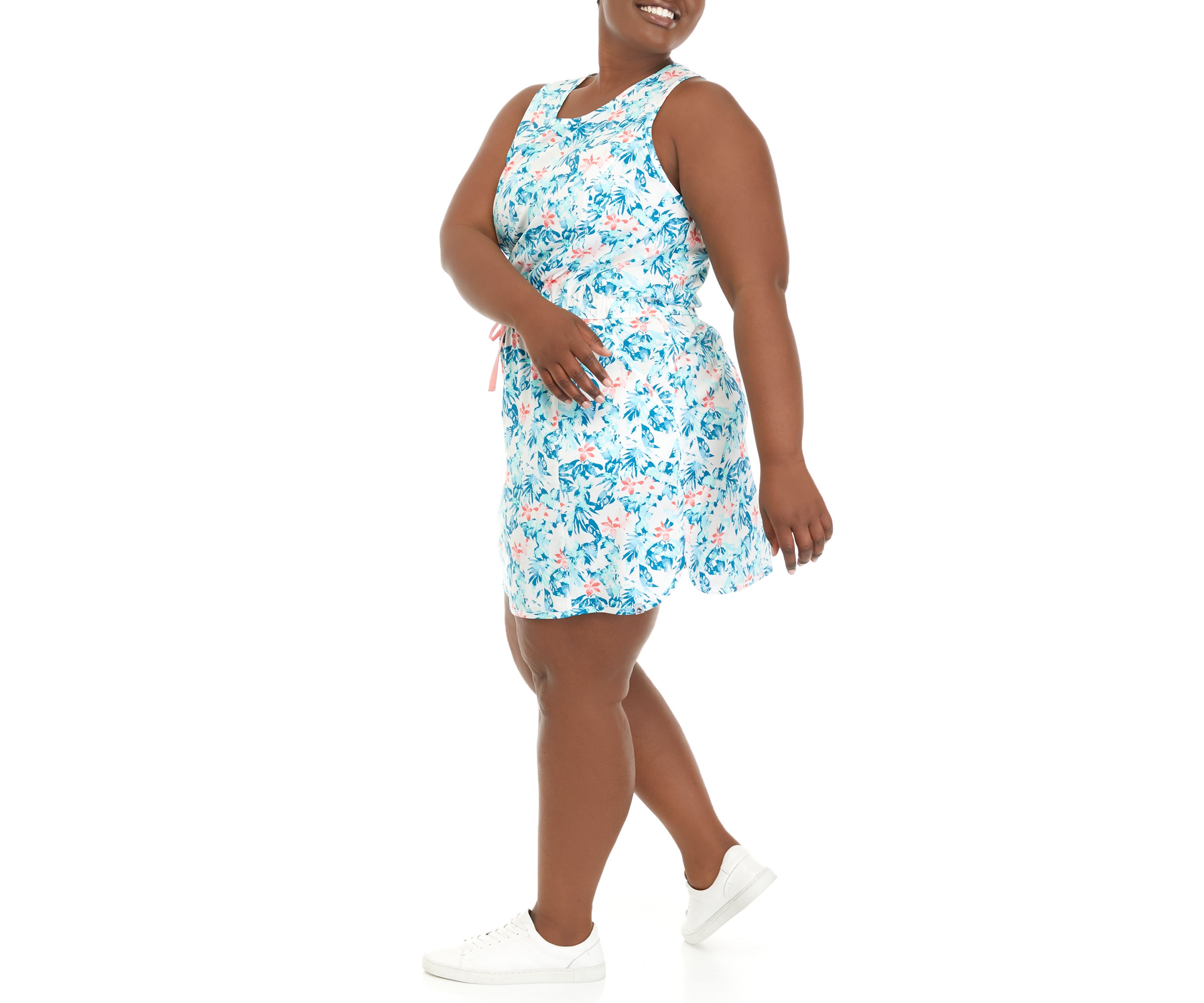 Stretch Woven Tank Dress 