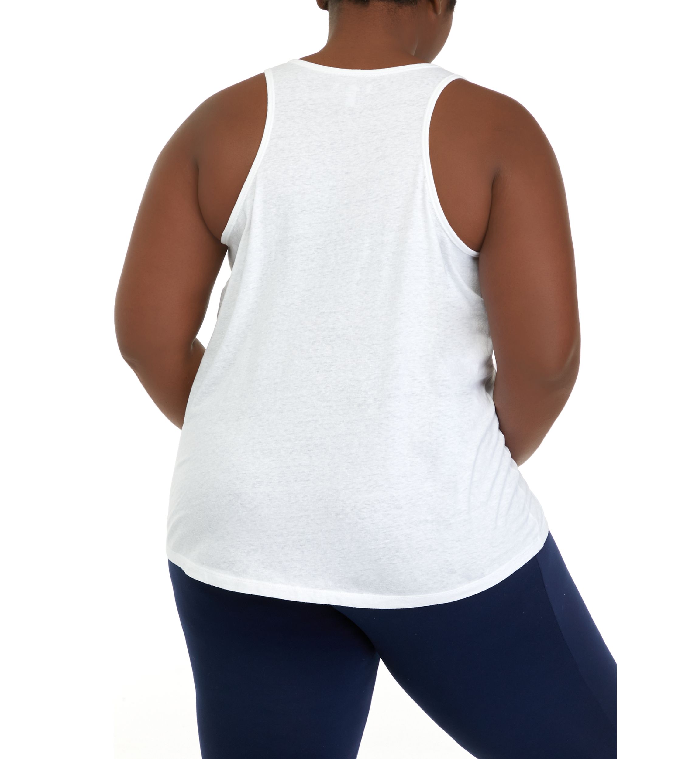 Plus Size Racerback Graphic Tank 