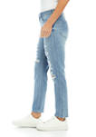 Womens Destructed Curvy Mom Jeans