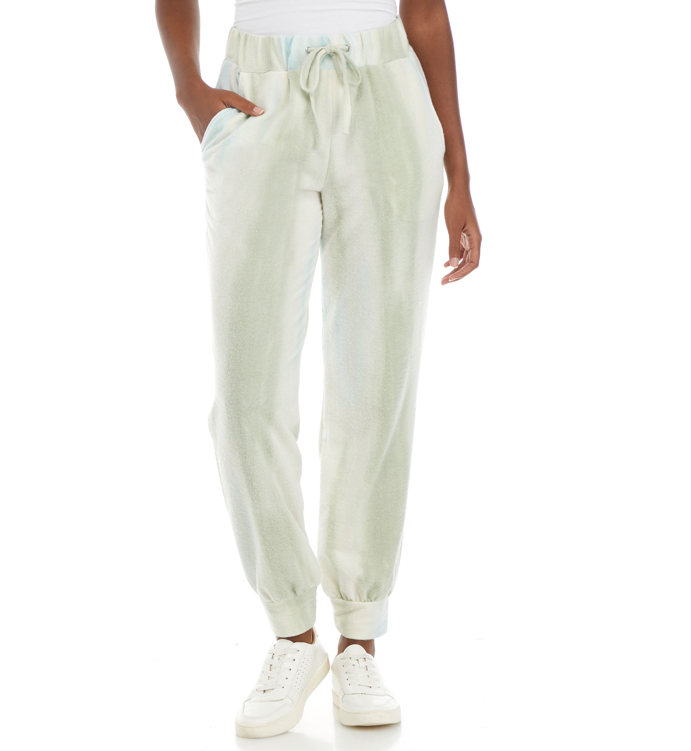 Womens Brushed Hacci Printed Joggers
