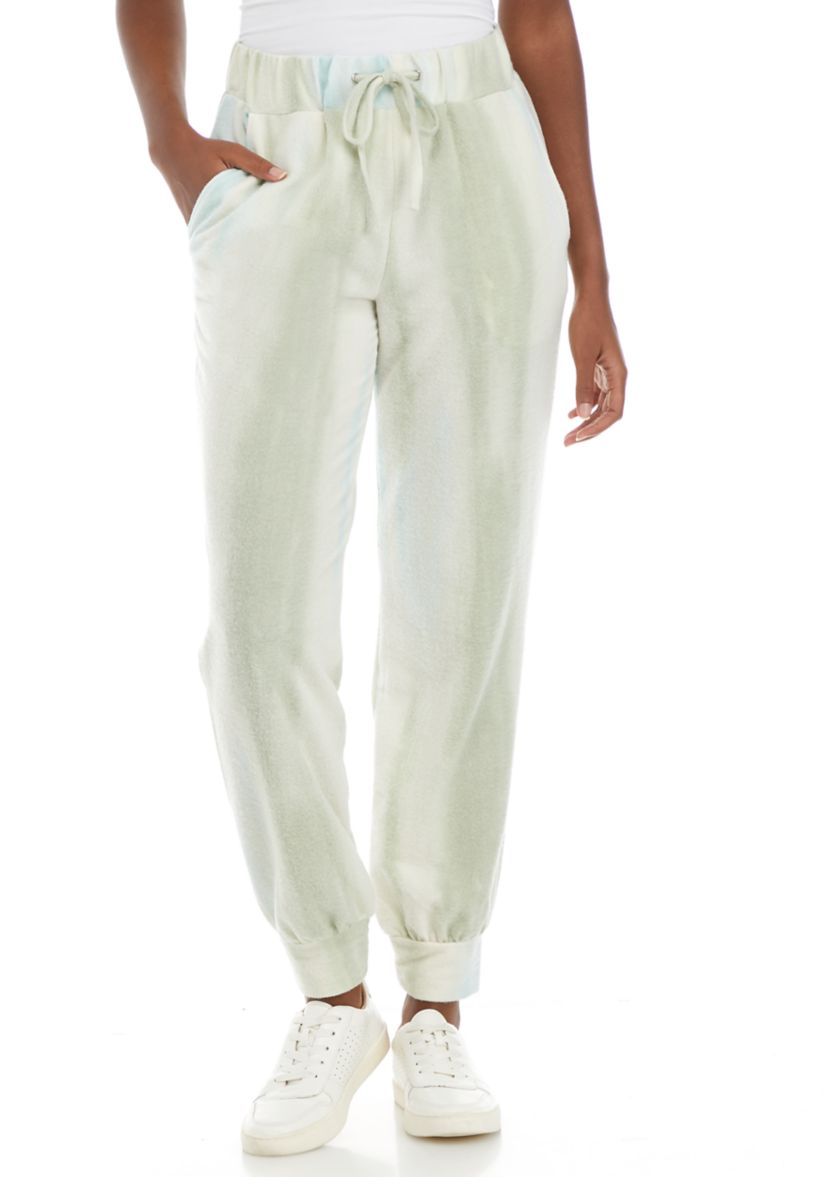 Womens Brushed Hacci Printed Joggers
