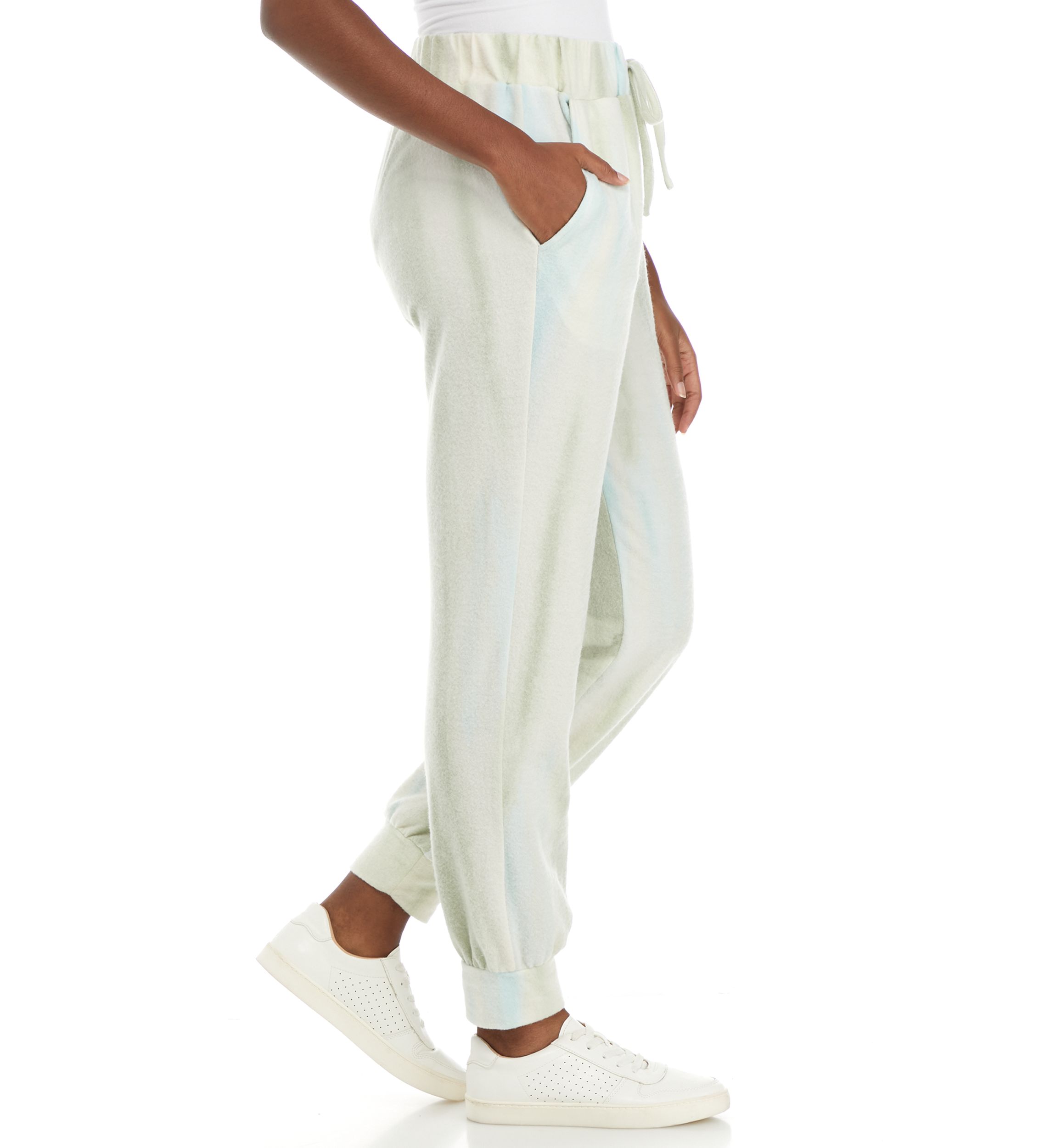 Womens Brushed Hacci Printed Joggers