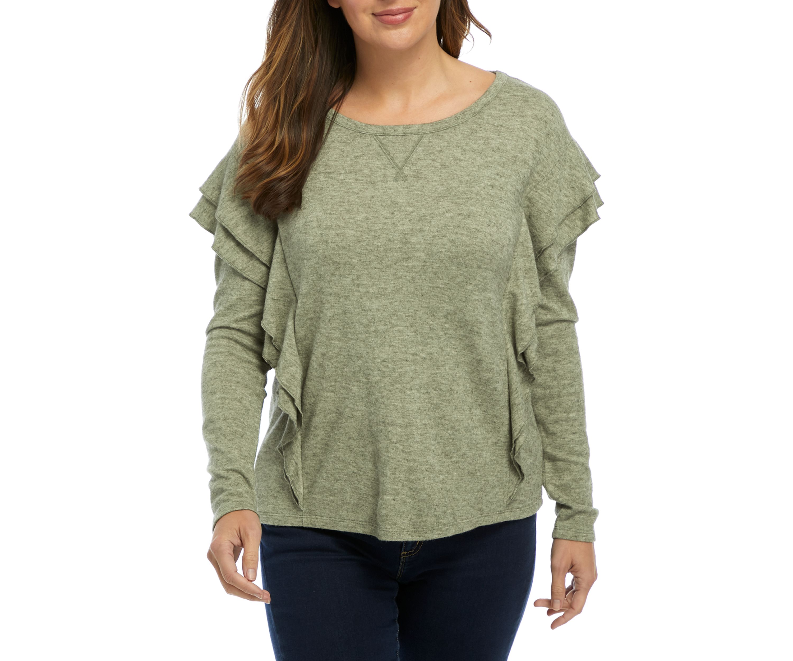 Ruffled Long Sleeve Top 